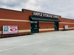 Exterior of Ample Storage Oakley Business Center facility.