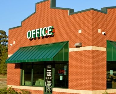 Exterior of Ample Storage Capital Atlantic Avenue facility, view of office.