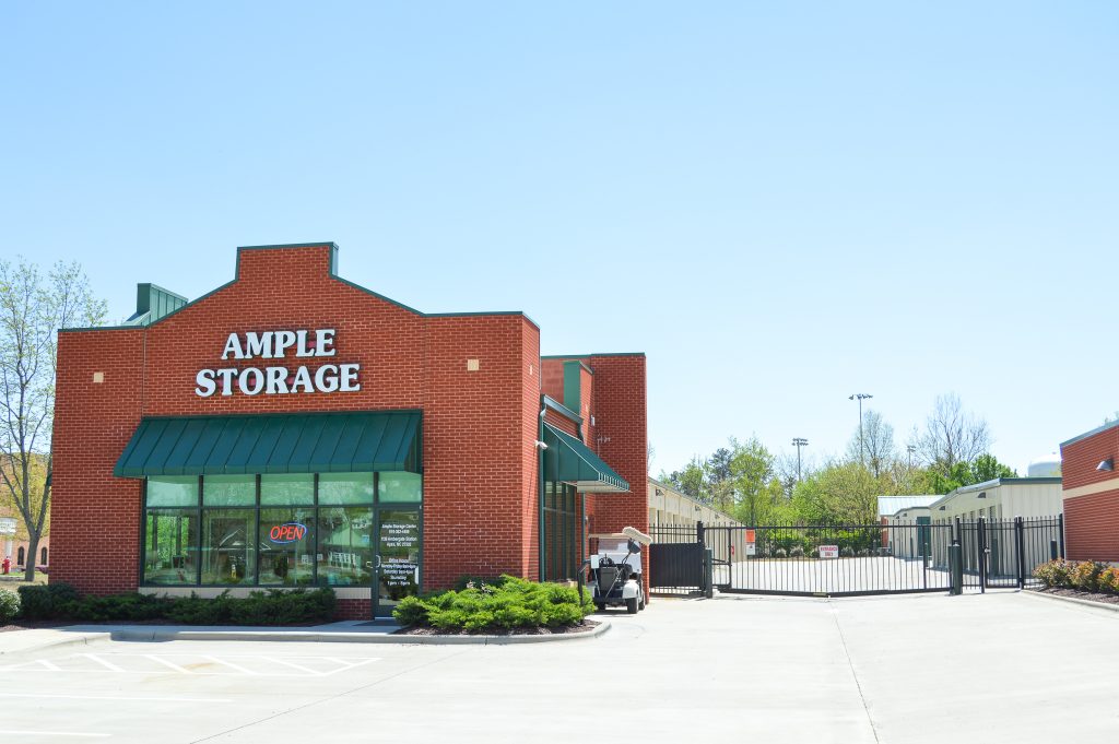 Exterior of Ample Storage Apex facility.