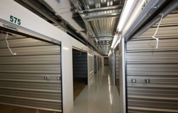 View of interior climate controlled storage units at Ample Storage Wheeler facility.